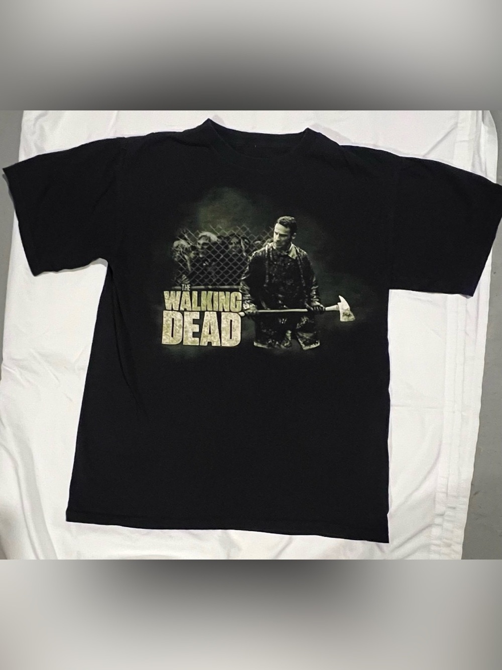 Vintage The Walking Dead “It’s Axing Time” Black T-Shirt Mens Sz:Medium